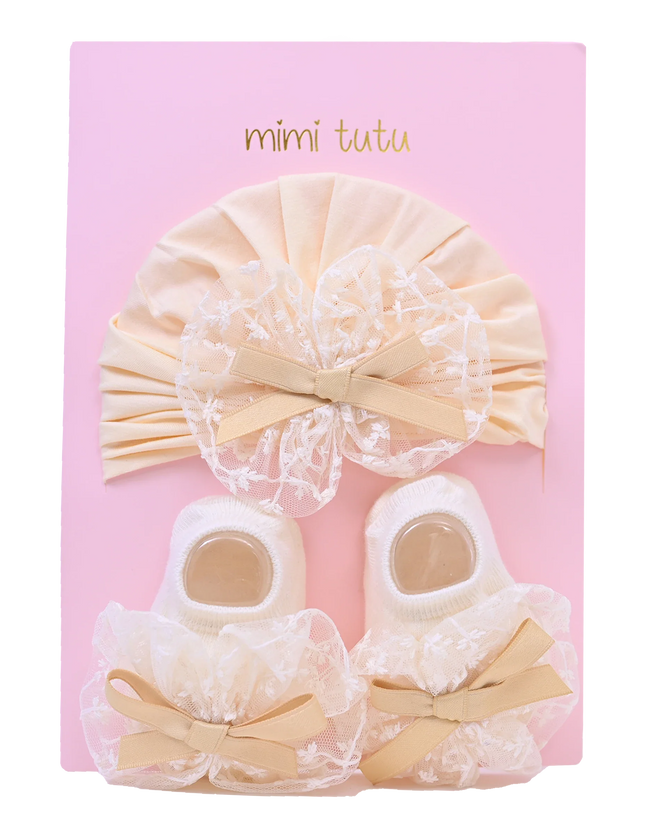 Yellow Lace Bow Ribbon Set