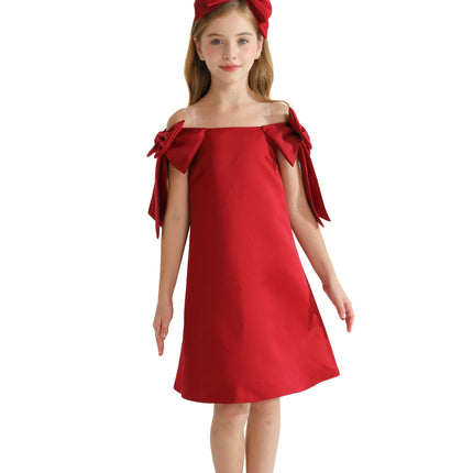 kids-atelier-tulleen-kid-girl-red-luneta-off-shoulder-bow-dress-tmc-24005-red