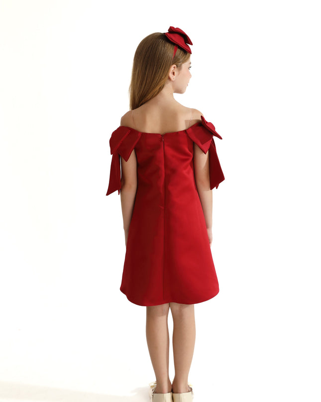 kids-atelier-tulleen-kid-girl-red-luneta-off-shoulder-bow-dress-tmc-24005-red