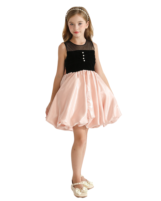 Pink Black Piazza Sleeveless Dress