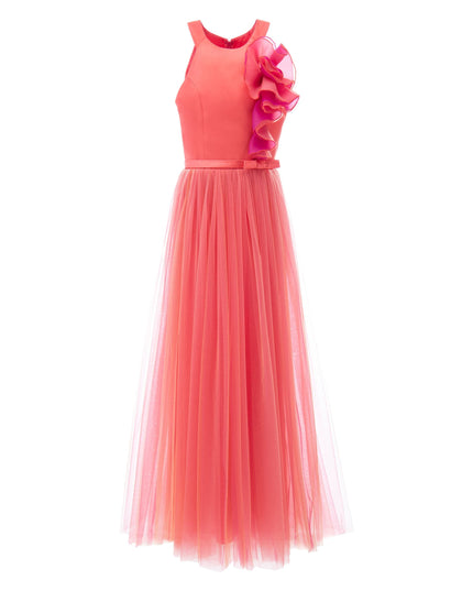 kids-atelier-tulleen-junior-girl-orange-malaga-halter-ruffle-gown-2962-orange-fuchsia