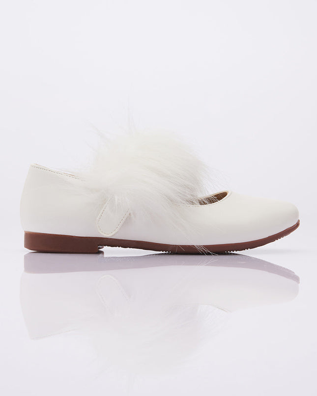  kids-atelier-perla-kid-girl-snow-white-matte-fur-strap-flats-v92b-snow-white