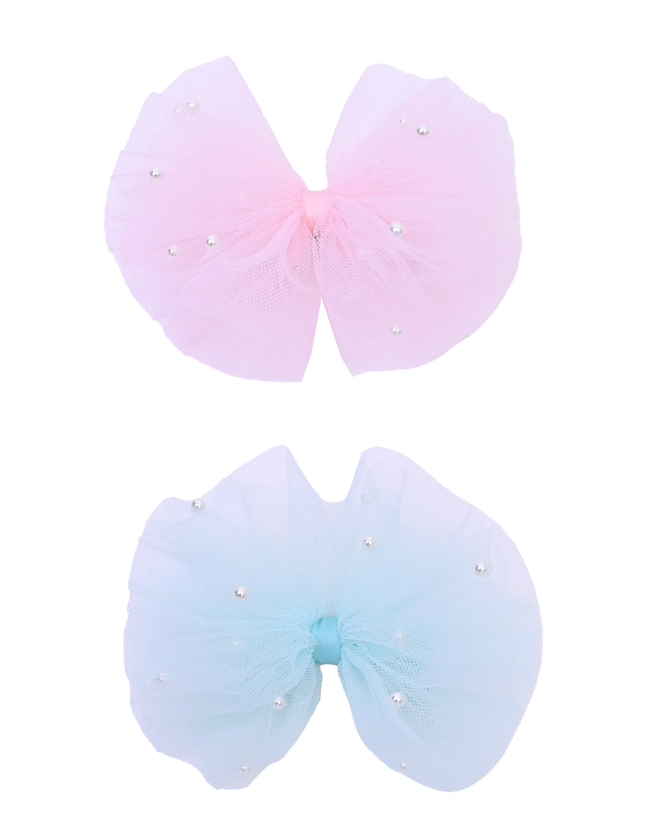 Kidsatelier-Tulleen-MTHC4204-tulle-bow-pearl-accented-hairclip-set