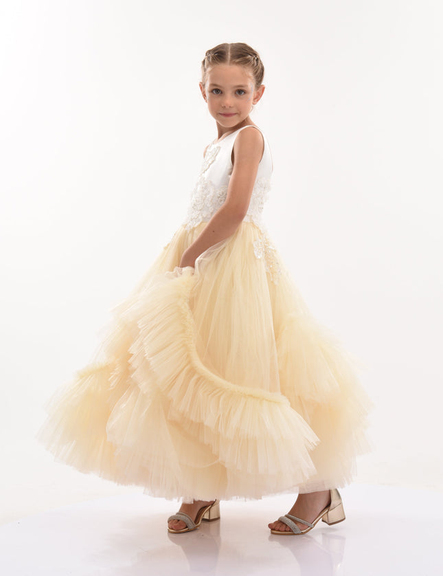 Gold Amber Tulle Dress