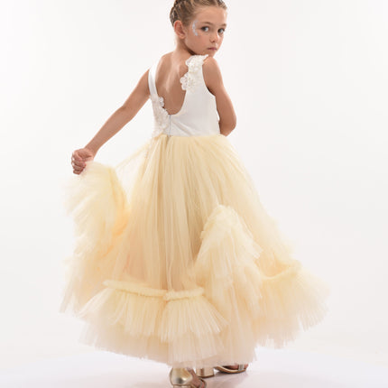 Gold Amber Tulle Dress