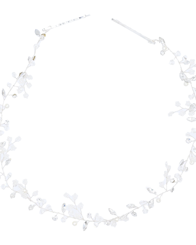 Crystal Floral Accented Hair Vine