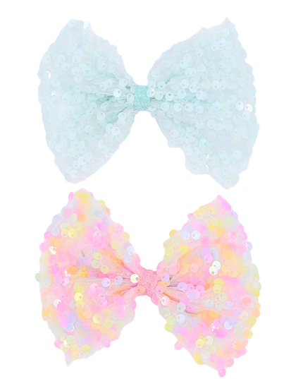 Kidsatelier-Tulleen-MTHC4202-sequin-bow-hairclip-set