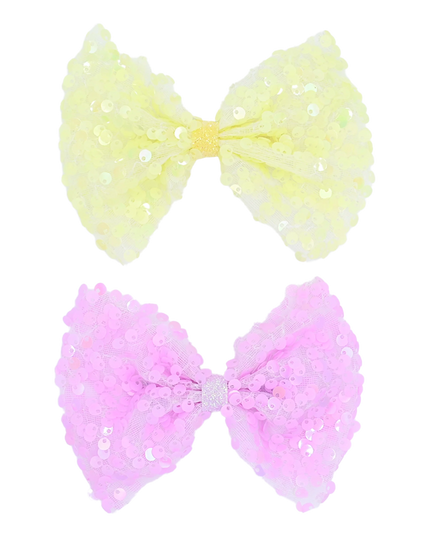 Kidsatelier-Tulleen-MTHC4202-sequin-bow-hairclip-set