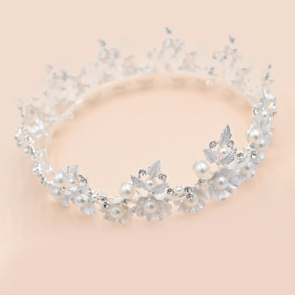 Crystal Pearl Floral Crown
