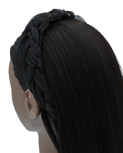 Multicolored Braided Tulle Headband