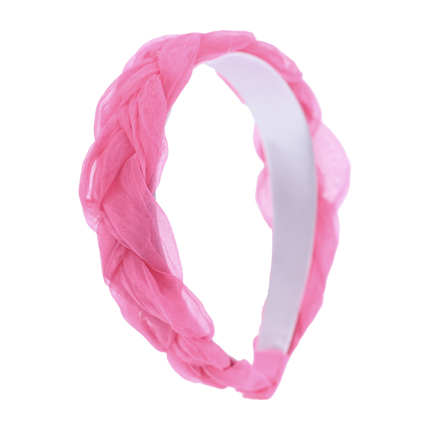 Multicolored Braided Tulle Headband