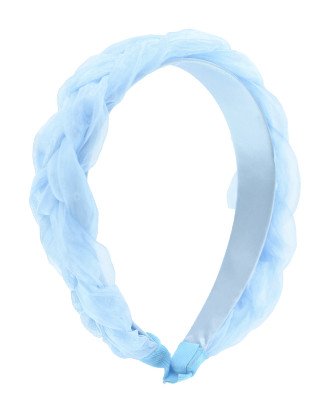 Multicolored Braided Tulle Headband