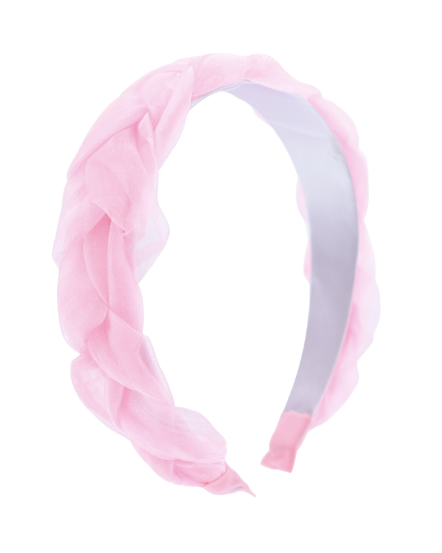 Multicolored Braided Tulle Headband