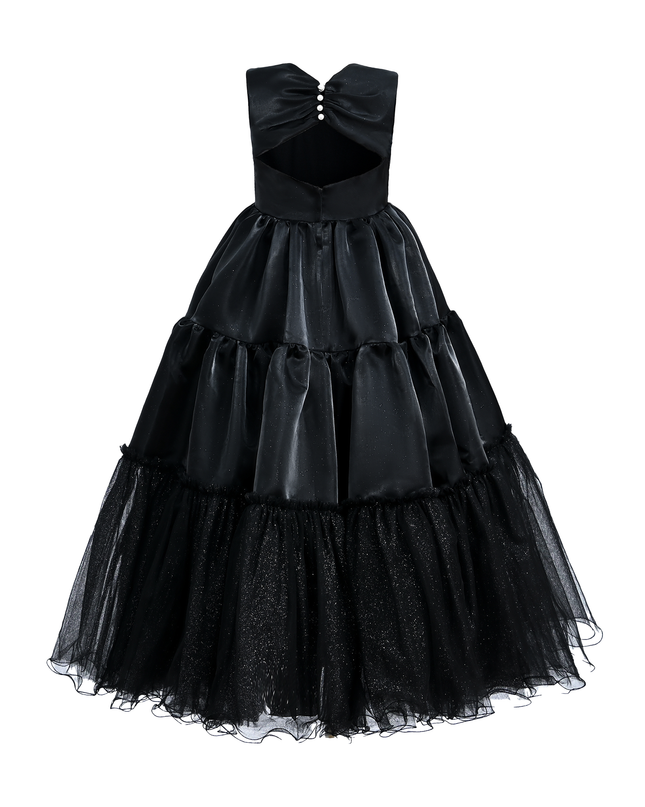 Black Layered Teola Dress
