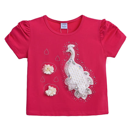 kids-atelier-mimi-tutu-kid-baby-girl-pink-raspberry-peacock-applique-t-shirt-mt4208-peacock-raspberry