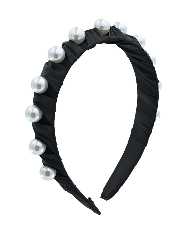 Multicolored Pearl Studded Headband