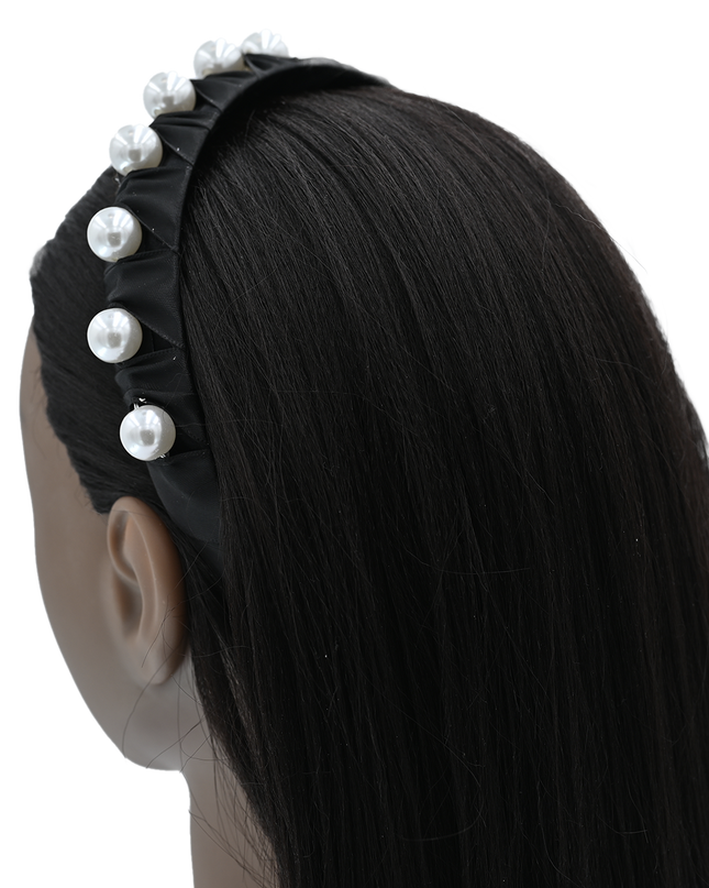 Multicolored Pearl Studded Headband