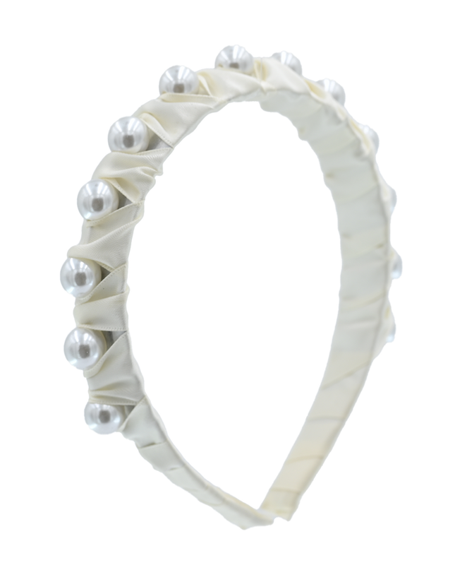Multicolored Pearl Studded Headband