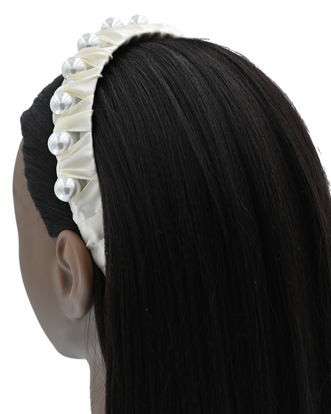 Multicolored Pearl Studded Headband
