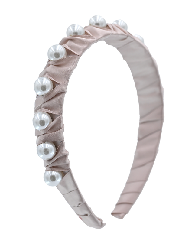 Multicolored Pearl Studded Headband