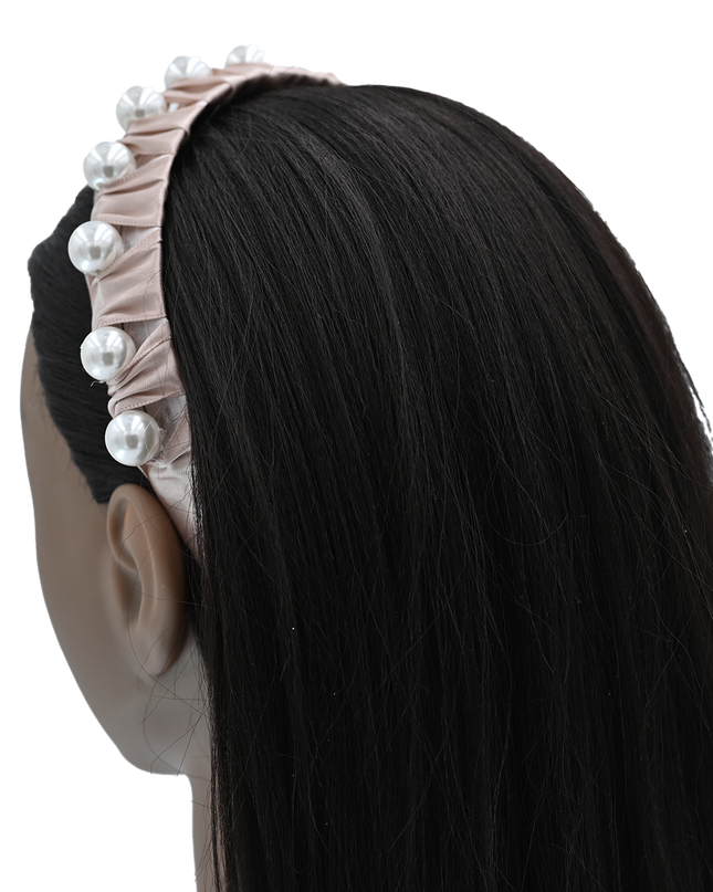 Multicolored Pearl Studded Headband