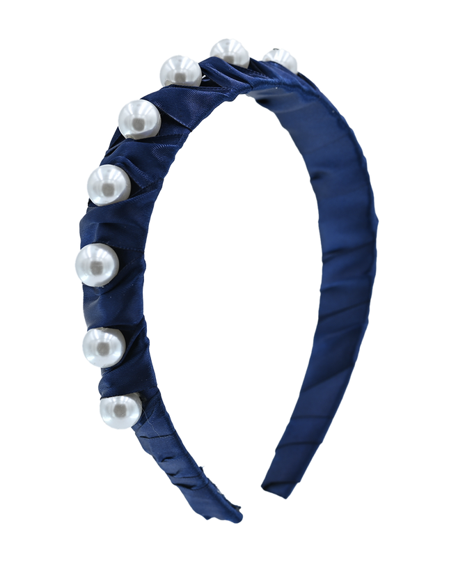 Multicolored Pearl Studded Headband