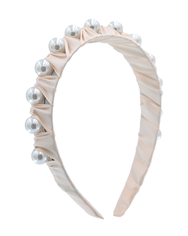 Multicolored Pearl Studded Headband