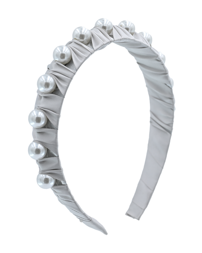 Multicolored Pearl Studded Headband