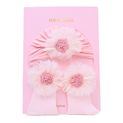 Pink Flower Ivory Petal Gift Set