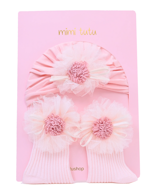 Pink Flower Ivory Petal Gift Set
