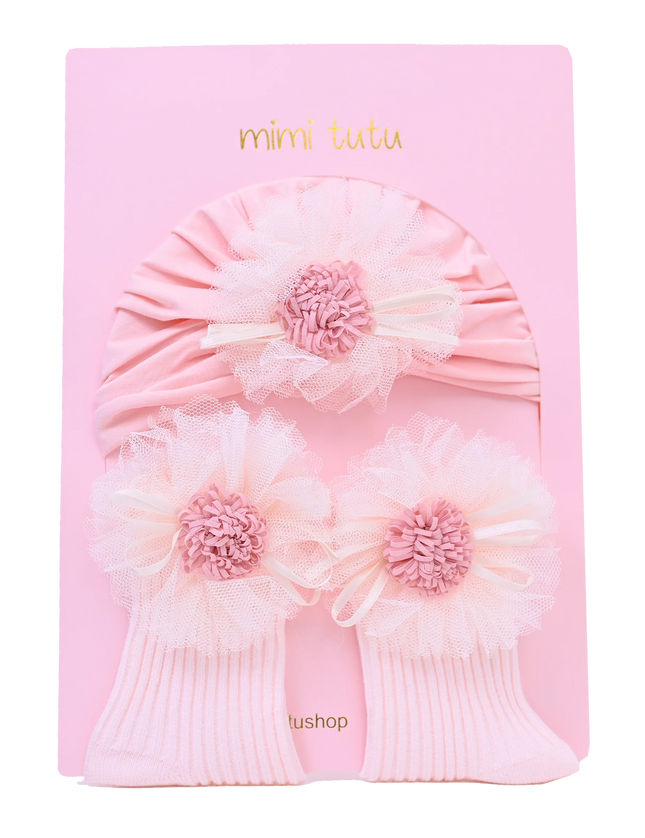 Pink Flower Ivory Petal Gift Set