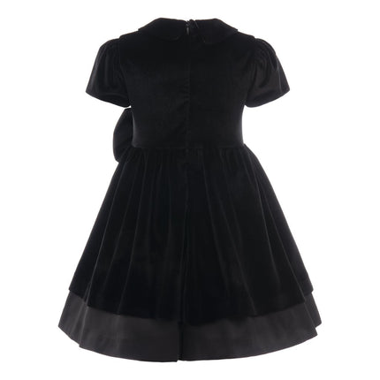 kids-atelier-tulleen-kid-girl-black-velvet-bow-jersey-dress-th-2101-black