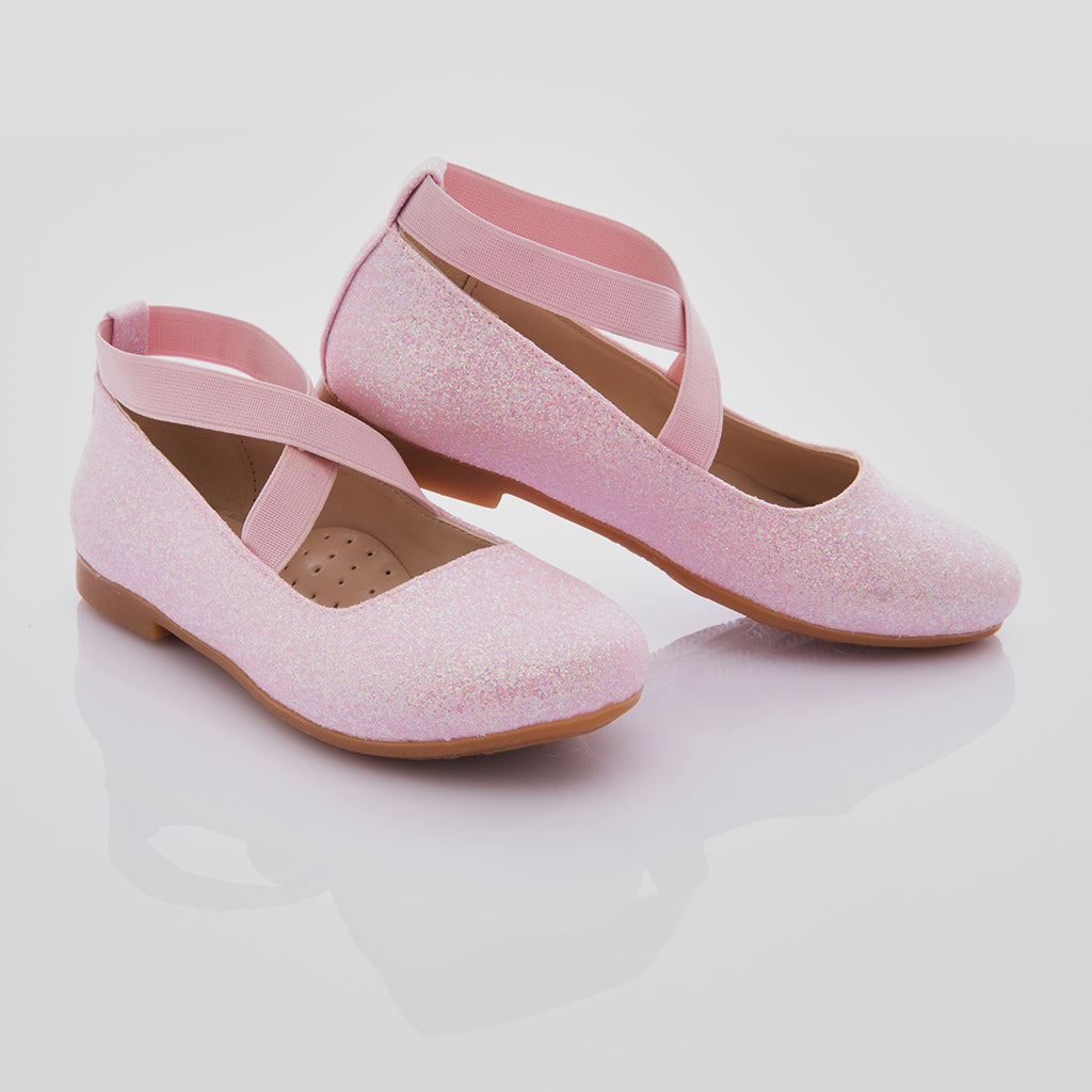 Pink Bubblegum Ballerina Flats 23 EU (7 Toddler US) / Pink / 23 by Kids Atelier Pink Bubblegum Ballerina Flats 23 EU (7 Toddler US) / Pink / 23 by Kids Atelier