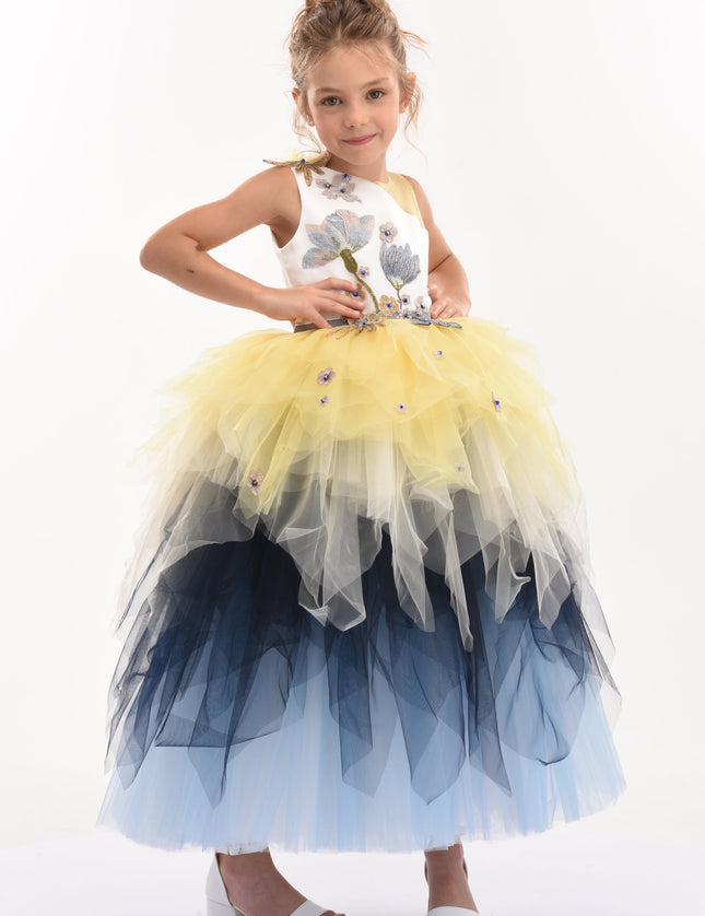 Blue Gemini Tulle Dress