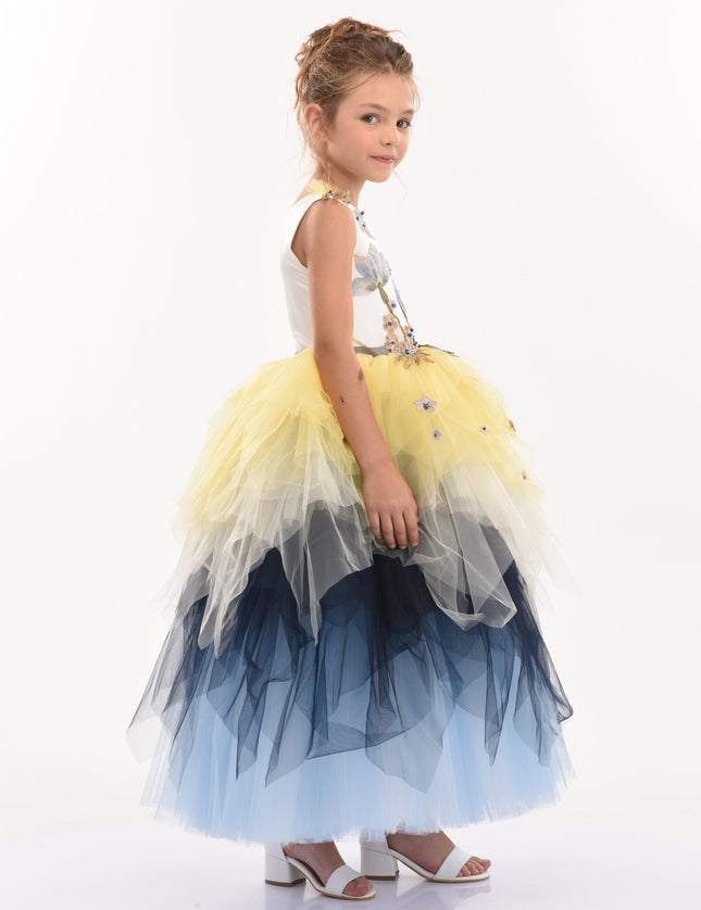 Blue Gemini Tulle Dress