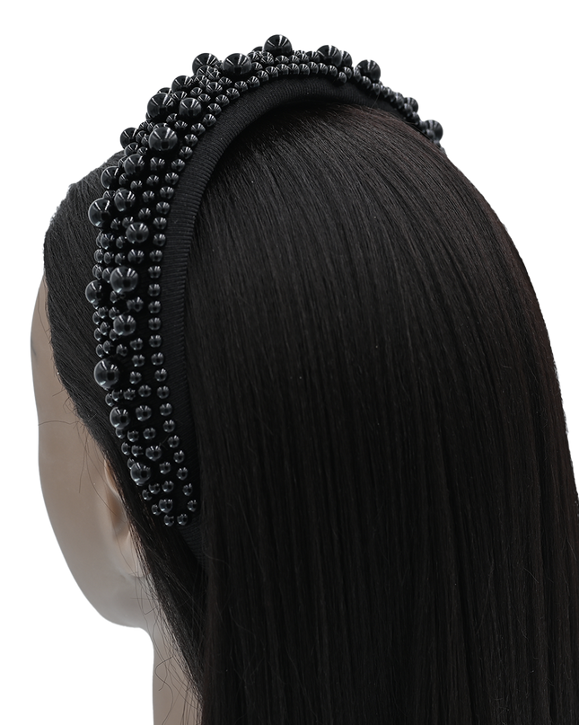 Multicolored Royal Pearl Tiara Headband