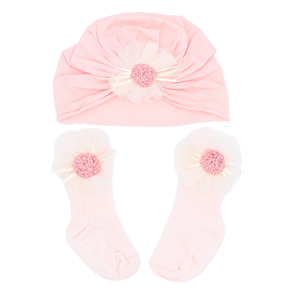 Pink Flower Ivory Petal Gift Set