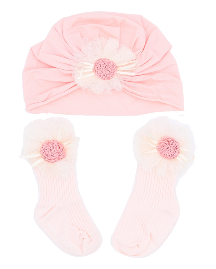 Pink Flower Ivory Petal Gift Set