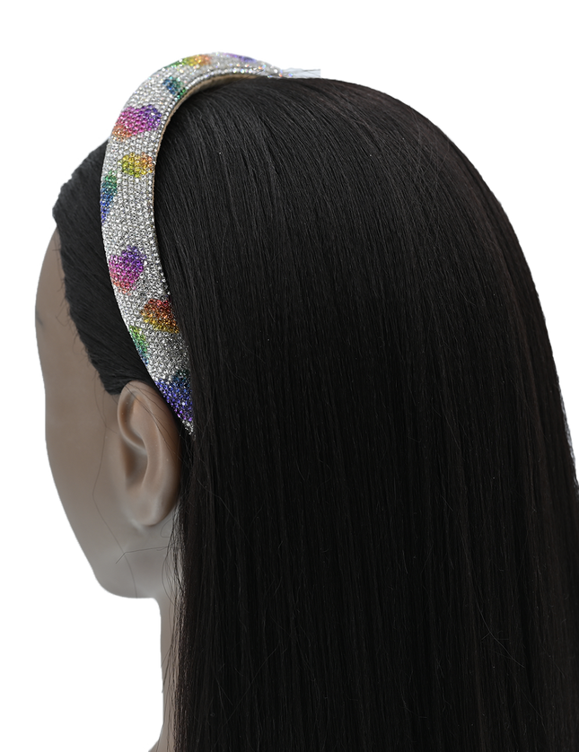 kidsatelier-Mimi Tutu-MTHB52015-Rainbow-multicolor-rhinestone-rainbow-heart-headband
