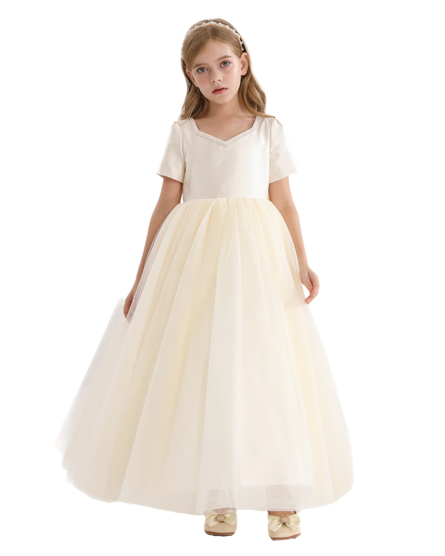 Ivory Accented Yvette Dress