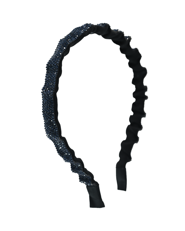 Multicolored Scrunched Rhinestone Headband