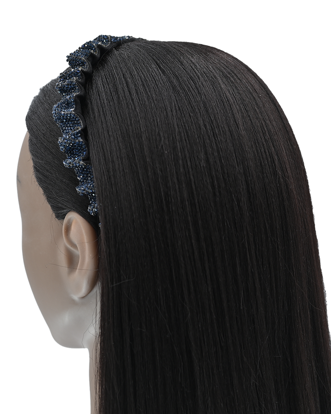 Multicolored Scrunched Rhinestone Headband