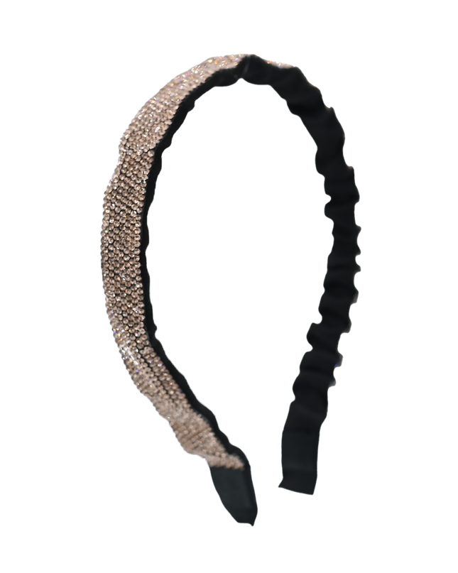 Multicolored Scrunched Rhinestone Headband