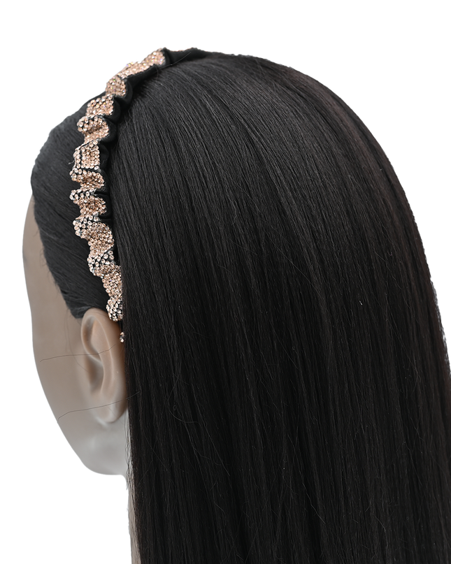 Multicolored Scrunched Rhinestone Headband