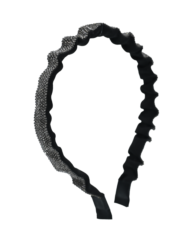Multicolored Scrunched Rhinestone Headband