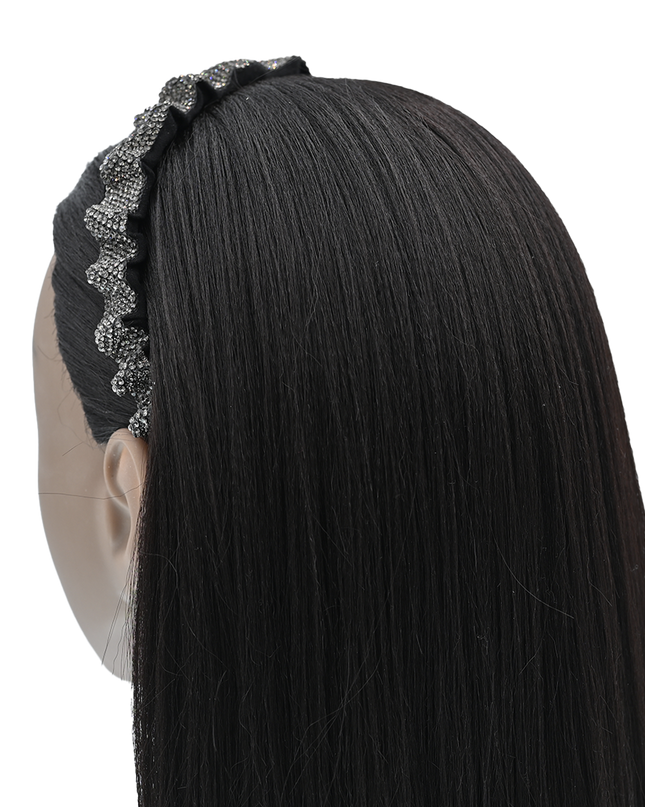 Multicolored Scrunched Rhinestone Headband