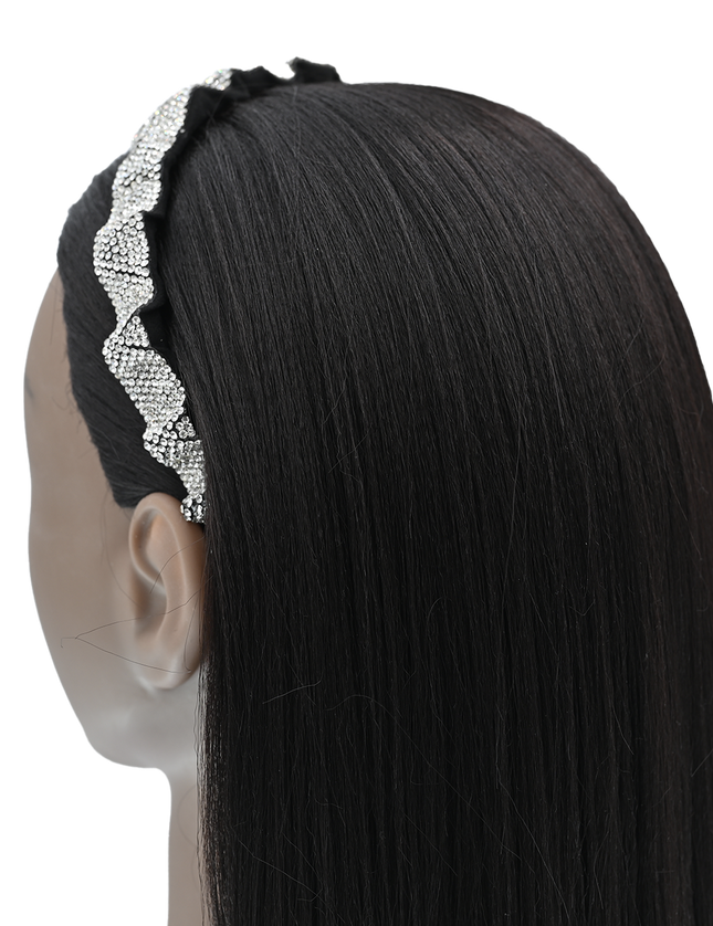 kidsatelier-Mimi Tutu-MTHB52003-Rhinestone-multicolored-scrunched-rhinestone-headband