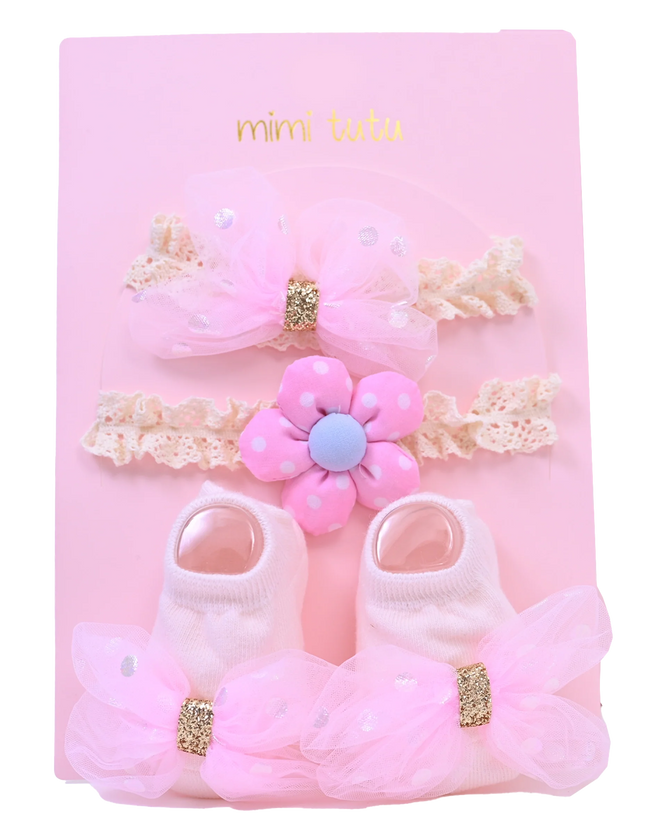 Kidsatelier-Tulleen-MTBGS4229-pink-bow-gold-accent-flower-gift-set