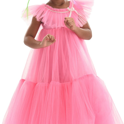 Pink Beckwith Ruffle Dress