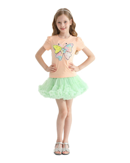 Multicolor Selena Butterfly Skirt Outfit
